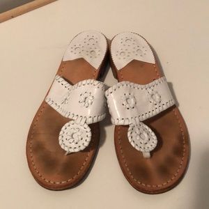 Jack Rogers white sandals women’s size 6